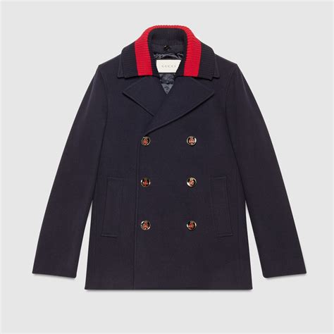 gucci fine wool dress|Gucci women's pea coat.